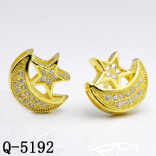 Factory Hot-Selling Designs Star Silver Earring Stud (Q-5192)